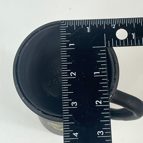 5 Vintage Playboy Club Black Drinking Mugs Glass Matte Black Gold Tankard 16oz - Picture 11 of 16